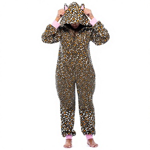 <span class=keywords><strong>Pigiama</strong></span> Intero per Adulti a Maniche Lunghe <span class=keywords><strong>con</strong></span> Stampe <span class=keywords><strong>Animali</strong></span>, 100% Poliestere - Product Image 1