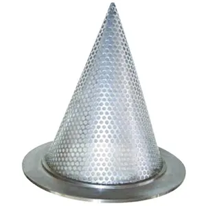 Sombrero de bruja 304 SS, Concial colador, estilo cono