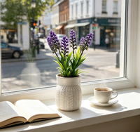 Fleurs artificielles de haute qualité à faible MOQ, plantes ornementales courtes pour Noël, mariage, intérieur, décoration maison, écologiques, résistantes aux UV