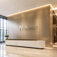 Panneau composite en aluminium ACP, revêtement mural intérieur, panneau mural décoratif pour bureau, hôtel, intérieur commercial