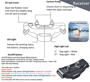 Valla inalámbrica para perros, Collar electrónico de entrenamiento para mascotas, rango ajustable doble, herramientas inteligentes recargables, sistema de valla de plástico - Product Image 5