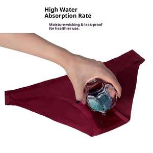 Culottes menstruelles réutilisables et étanches, culottes <span class=keywords><strong>de</strong></span> règles, sous-vêtements pour flux abondant, culottes menstruelles taille haute pour femmes - Product Image 3