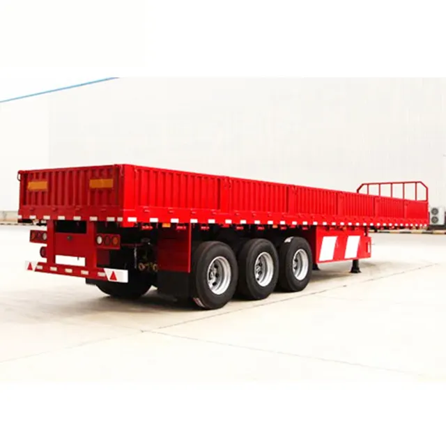 2023 Chinese factory 3 axles fence semi trailer Cargo Container semi-Trailer for sale