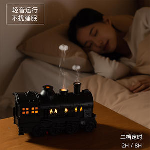 Humidificador Mini Tren YX-2100 de 0.5L con Alimentación USB, Luces de Colores y Aromaterapia para Uso en el Hogar y Dormitorio - Product Image 6