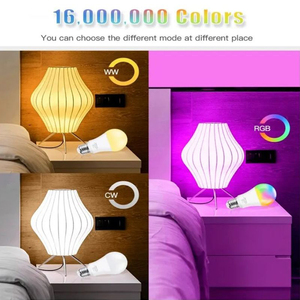 Tuya ánh sáng thông minh Bóng đèn 9W E27 <span class=keywords><strong>A60</strong></span> dẫn kiểm soát rgbcw bóng đèn thông minh 2700k-6500K Chế độ chuyển đổi AC Powered - Product Image 4