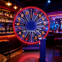 Roue de la fortune interactive personnalisée avec logo de grande taille de la marque Qinlong pour promotion mondiale d'événements