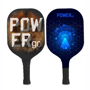 최고의 중국 도매 사용자 정의 가장자리 가드 edgeless usapa T700 나무 thermoformed 그립 원료 탄소 섬유 pickleball 패들 세트 2