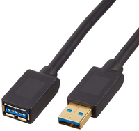 LVXINDA USB 3.0 Verlängerungskabel mit Gigabit-Übertragungsgeschwindigkeit USB-Stecker auf USB-Buchse