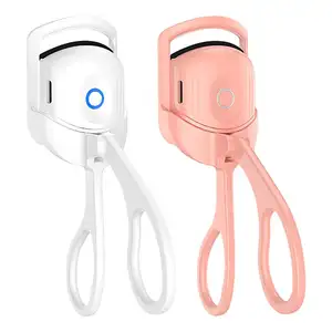 New Arrival Mini Portable Eye Lash Heating Curlers Electric Heated Eyelash Curler USB Rechargeable Beauty Tool