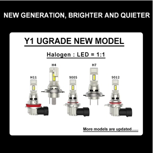 YUFING 30W H3 6000k 2600lm高ルーメン出力ABS素材H4 LEDヘッドライトプジョー用206 308ヘッドライト508互換 - Product Image 3