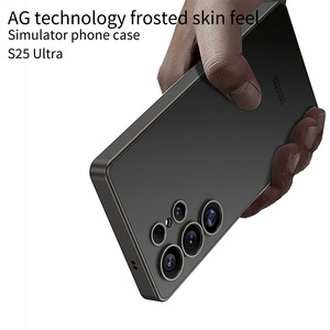 AG Étui <span class=keywords><strong>de</strong></span> protection mat anti-rayures pour Samsung S25 Ultra PC Matériel Full-Cover Lens Protection Stylish Mobile Phone Case - Product Image 2