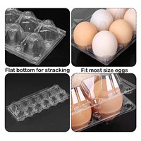 Plateau à œufs en plastique transparent pour 30 œufs, boîte à œufs, emballage en plastique, plateau d'emballage pour œufs