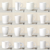Tasses à sublimation en céramique blanche vierge avec logo personnalisé, tasses à café en céramique, tasses à latte pour café, cappuccino, chocolat chaud