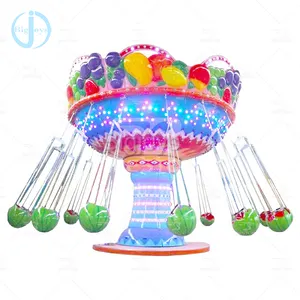 Cheery amusement park equipment rotating rides,watermelon ride flying chair, swing fruit flying chair