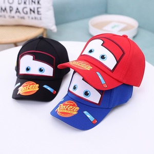 Casquette de baseball <span class=keywords><strong>en</strong></span> <span class=keywords><strong>coton</strong></span> rouge avec broderie de dessin animé mignon, pour enfants de 3 à 8 ans, casquette de camionneur pour garçons - Product Image 2