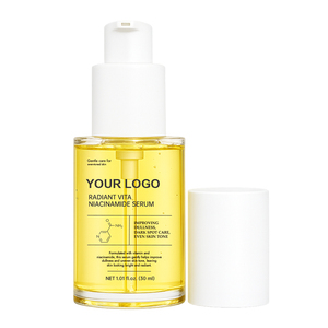 Private <b>Label</b> Lemon Extract Glutathione Formula Brightens Dull Skin Evens Complexion Niacinamide Glow Boosting Facial Serum - Product Image 1