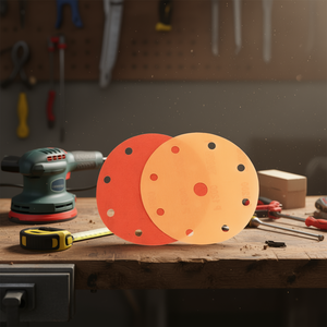 Disco de Lijado de 15 Orificios, Grano 320, con Respaldo de Película para Lijadora Orbital - Product Image 3