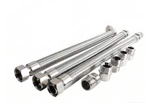 304 гофрированная труба из нержавеющей стали 46 минут 1 дюйм взрывозащищенный металлический промышленный тканый сетчатый стальной проволочный шланг - Product Image 2