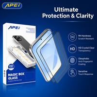 Protection d'écran en verre trempé Dust Free Magic Box pour Samsung Galaxy S26 Ultra pour iPhone 18 Pro Max HD Clair Kit d'installation facile