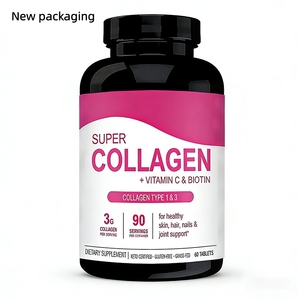 Produk Kecantikan Super Kolagen <span class=keywords><strong>Vitamin</strong></span> C Biotin Grosir, Suplemen Herbal Dewasa untuk Kesehatan Rambut dan Kuku, 90 Tablet Per Kemasan - Product Image 1