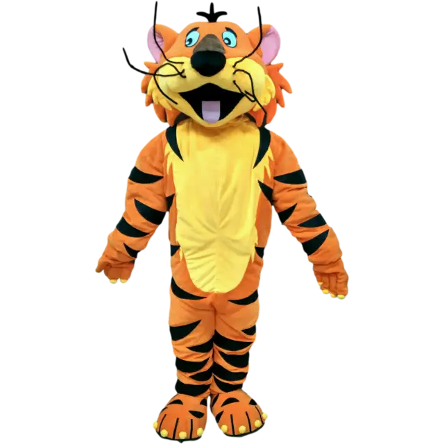 Prezzo all'ingrosso divertente peluche tigre mascotte costume per bambini festa