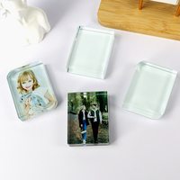 Fabrik-Bestseller Sublimations-Blanko 6*8cm 9*13cm 15*20cm Beschichteter Fotokristallglasblock Plakette Bilderrahmen für Individuelle Geschenke