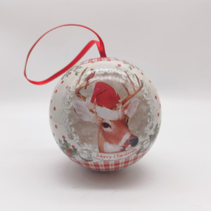 Nouveauté - Décoration de Noël pour la maison - Cadeau - Emballage de bonbons - Boîte en métal en forme de boule - Chocolat pour enfants et cadeaux de famille - Product Image 6