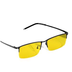 Gafas Fotocromáticas para Hombre para Todo Clima, Montura Metálica de Media Montura, Lentes de PC con Índice de Refracción 1.50, Puente Medio, Visión Nocturna, Uso Diurno - Product Image 1