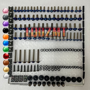 Kit de tornillos de carenado de acero inoxidable para <span class=keywords><strong>KAWASAKI</strong></span> NINJA ZX10R <span class=keywords><strong>ZX</strong></span>-10R <span class=keywords><strong>ZX</strong></span> <span class=keywords><strong>10</strong></span> <span class=keywords><strong>R</strong></span> 1000 CC ZX1000 10R 06 07 2006 <span class=keywords><strong>2007</strong></span>, tuercas de carrocería - Product Image 1