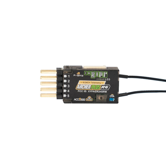 FrSky Archer Plus R6 6 Channel PWM Receiver SBUS Redundancy Anti-Interference for Fixed Wing Glider RC Model Parts