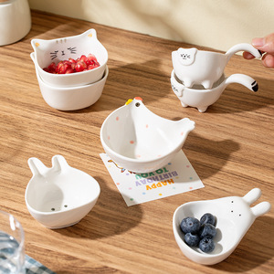 Nouveau japonais Ins en céramique Totoro assiette à tremper assiette à Sauce plats à sauce assiette en céramique - Product Image 3