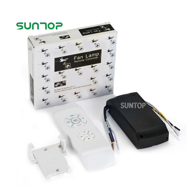 Universal Ceiling Fan Lamp Remote Control Kit AC 110 120V 220V 240V Timing Control Switch Adjusted Wind Speed Transmitter
