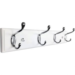 Wholesale Eco-Friendly Plastic Solid Pattern Multifunctional Kitchen Bathroom <b>Hooks</b> Self-Adhesive Wall Hanger Crystal Row <b>Rail</b> - Product Image 3