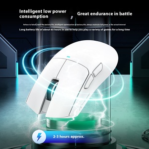 Tấn Công Cá Mập X11 Chuột Chơi Game RGB Paw3311 Cảm Biến 3 Chế Độ Kết Nối 2.4G Không Dây USB Bt Có Dây Quang Học Có Thể Sạc Lại Sạc Cơ Sở - Product Image 4