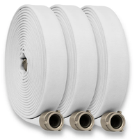 Tuyau d'incendie flexible en polyester avec doublure EPDM, simple ou double enveloppe, 38-65 mm, 400 PSI, pour la protection incendie industrielle