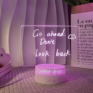 2024 New Unique Products Customer Favors DIY Creative Led Acrylic Message Board Baby Kids Writing Board Memo Pads - Product Image 1