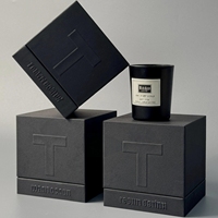 Boîte à bougies rigide de luxe haut de gamme, couleur personnalisée, logo, vente en gros, boîte cadeau avec insert