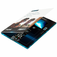 Boîte à livres LED LCD, couverture rigide, écran 10,1 pouces, 3 pouces, A6, brochure vidéo en cuir