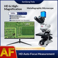 Microscope métallographique trinoculaire de qualité recherche Sanqiang Taida GM2X, 2K/4K, mise au point automatique, grossissement 4000x, capture photo/vidéo