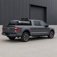 Ford Maverick 2022-2026 Weißer Akzent 4x4 Pickup Sportbügel Überrollbügel Mit LED-Leuchten Kohlenstoffstahl Kabelbaum Laderaumabdeckung