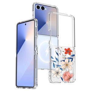 Funda Protectora Transparente de TPU Suave con Parte Trasera de Plástico Duro para Samsung <span class=keywords><strong>Galaxy</strong></span> Z Flip 5 6 7 Fold 6 7, Fundas Magnéticas - Product Image 2