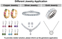 Xygem — bijoux en or blanc de haute qualité, 8 cœurs et 8 flèches, en zircone, diamant pour bijoux en or, nouvelle collection