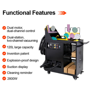 Ferramentas Móveis para Detalhamento Automotivo, Máquina de Lixamento Sem Poeira, Equipamento de Reparação de Carro, Máquina de Lixamento a Vácuo - Product Image 3