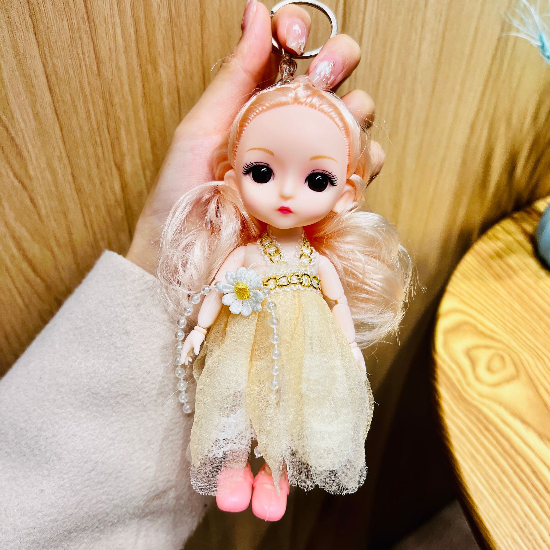 Doll-white floral dress