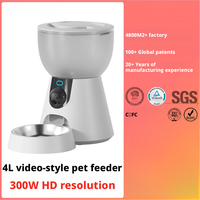 Distributeur automatique intelligent de nourriture pour chats 4L avec caméra HD 2K, application WiFi, couvercle de confidentialité pour chats et chiens, OEM ODM