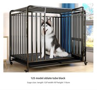 Nouvel arrivage de caisses galvanisées modernes d'intérieur pour animaux de compagnie avec fermeture à bouton pression pour chiens et chats pour usage domestique