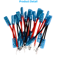 Interrupteur à bascule Carling 2-10 broches avec fils de raccordement et bornes mâles et femelles pour câblage d'interrupteur à bascule marche/arrêt 12V pour bateau