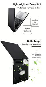 Funda protectora fina y ligera para ordenador portátil, carcasa dura con borde redondeado, disipación de calor, a prueba de golpes, para <span class=keywords><strong>MateBook</strong></span> - Product Image 2