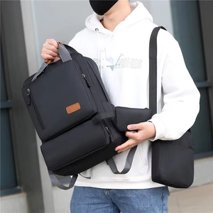 Sac à dos Oxford populaire pour étudiants, haute performance, fermeture éclair antivol, interface USB, style tendance géométrique - Product Image 5