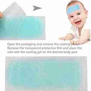 40 Parches de Gel Refrigerante para la Fiebre, Tiras de Gel Refrigerante para la Frente, Alivian el Dolor de Cabeza en Bebés, Niños y Adultos - Product Image 5